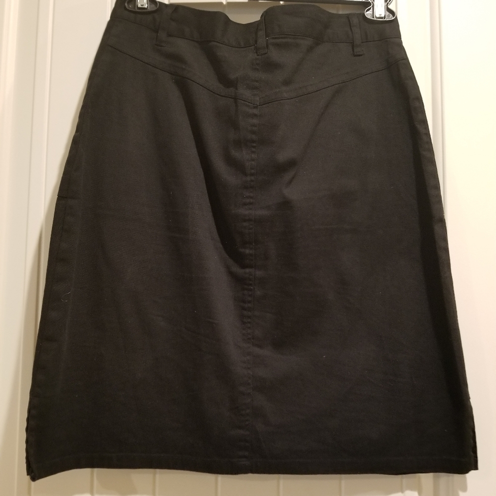 Black Jean Skirt - Picture 4 of 4